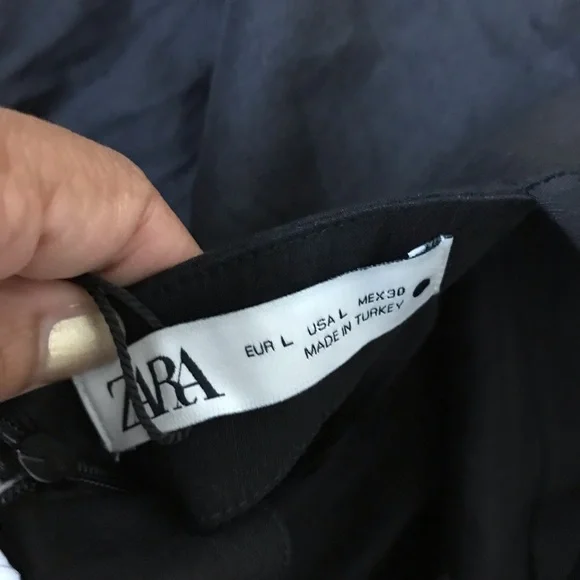 Zara Black Cross-Back Dress NWT - Picture 6 of 6